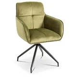 Stuhl Pavia Stoff Grün