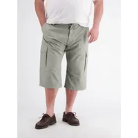 Lerros Cargobermudas LERROS "Lang-Bermuda mit Cargotaschen, grosse Größen", Herren, Gr. 42, tinted grau, 100% Baumwolle, Hosen