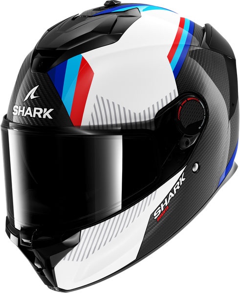 Shark Spartan GT Pro Carbon Dokhta, Integralhelm - Schwarz/Weiß/Blau/Rot - XL
