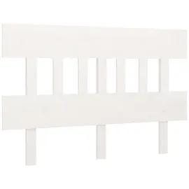 vidaXL Kopfteil Weiß 183,5x3x81 cm Massivholz Kiefer