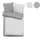 Cinque Renforce grau 135 x 200 cm + 2 x 80 x 80 cm