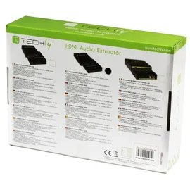 TECHLY HDMI Audio-Extractor LPCM 7,1 4K UHD 3D Schwarz