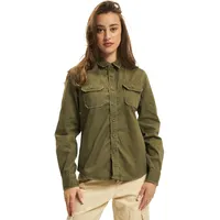 Brandit Textil Brandit Vintage Long Sleeve Damen Hemd, grün,
