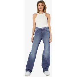 Noisy May Nmyolanda NW WIDE AZ308MB Noos Jeans Solid, blau 27W / 30L EU - 27W / 30L