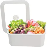 HONEYWARE Vakuum Frischhaltedose Emaille | M | 1,12L | 18 x 12 x 8,5 cm | Lebensmittel bleiben wesentlich länger frisch | schützt Lebensmittel vor Bakterien- und Pilzbefall | ohne Vakuumpumpe
