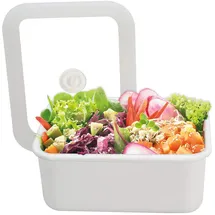 HONEYWARE Vakuum Frischhaltedose Emaille | M | 1,12L | 18 x 12 x 8,5 cm | Lebensmittel bleiben wesentlich länger frisch | schützt Lebensmittel vor Bakterien- und Pilzbefall | ohne Vakuumpumpe