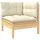 vidaXL Garten-Lounge-Set 7-tlg. mit Creme Kissen Kiefer