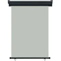 vidaXL Seitenmarkise 125 x 250 cm Grau Polyester