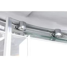 sanotechnik handelsgesellschaft m.b.h. Trend 1 Komplettdusche mit Schiebetür 90 x 215 cm schwarz Sicherheitsglas