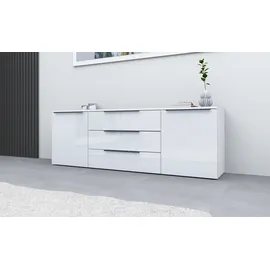 borchardt Möbel Sideboard 166 x 53 x 35 cm Weiß