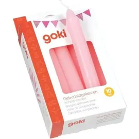GoKi Geburtstagskerzen 10 St. rosa
