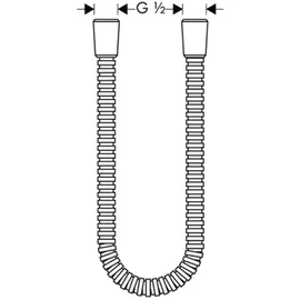 Hansgrohe Duschschlauch Metall 1,60m, chrom