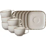 Ritzenhoff & Breker Tasse, Casa Kaffeetassen mit Untertassen 200 ml 6 x)