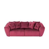 Smart Big Sofa Krista ¦ rot ¦ Maße (cm): B: 250 H: 81 T: 106
