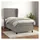 vidaXL Boxspringbett 100 x 200 cm Hellgrau