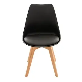 CLP 4er Set Esszimmerstuhl Linares Kunststoff I Stoff I Samt I Cord I Lederoptik I Lehnstuhl Mit Holzgestell