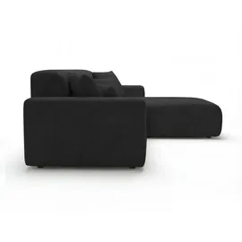 GRAINGOLD Ecksofa Nork Schwarz Rechts