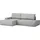 Home Affaire Ecksofa HOME AFFAIRE "SHERWOOD, Schlafsofa in L-Form offen (275cm), Cord, Leinenoptik", grau (hellgrau), B:275cm H:85cm T:167cm, 100% Polyester, Sofas, Ecksofa, Schlaffunktion und Bettkasten, Kedernaht, hoher Sitz- & Liegekomfort
