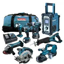 Makita Akku-Bandsäge 18 V DPB181RFE Werkzeug Set
