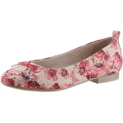 Ballerina, Festtagsschuh, Hochzeitsschuh mit modischer Zierschleife, Gr. 41, rose-kombiniert, , 14032028-41