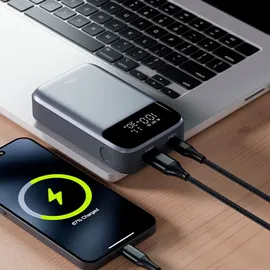 allity APB-200 PD, QC 33W 10000 mAh USB Quick Charge LiPo USB-A, USB-C® Grau