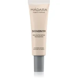 MÁDARA Skinonym Semi-Matte Peptide langanhaltende Make-up Foundation mit Peptiden Farbton Porcelain 10 30 ml