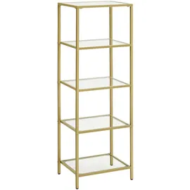 VASAGLE Bücherregal 40 x 30 x 124,5 cm Gold