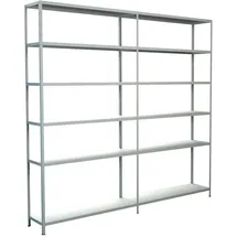 SCHULTE Regalwelt Anbauregal Metall 230 cm x 240 cm x 35 cm weiß