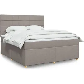 vidaXL Boxspringbett 180 x 200 cm Taupe