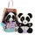 Baby Paws Panda 24 cm Lila