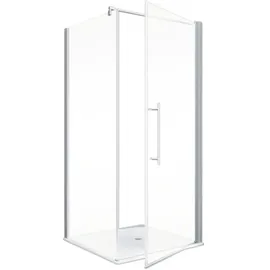 Schulte Alexa Style 2.0 Eckdusche mit Drehtür 80 x 80 cm inkl. Duschwanne EP32150450150026