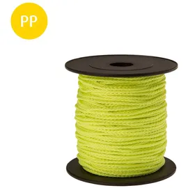 CONACORD Schnur Polypropylen Multifil Geflochten Ø 1,7 mm Länge 50 m Neongelb