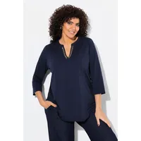 Ulla Popken Longshirt in marine | 46-48