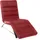 W.Schillig Relaxliege daily dreams Leder/Polyester 65 x 91 x 170 cm rot mit Kissen