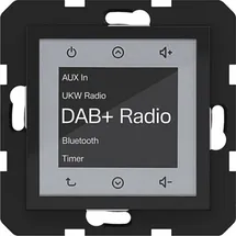 Hager Radio Touch Unterputz DAB+ nachtschwarz glänzend