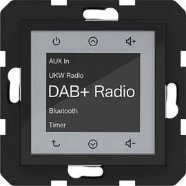 Hager Radio Touch Unterputz DAB+ nachtschwarz glänzend