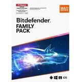 Bitdefender Family Pack 2025 15 Geräte 1, Jahr eMail deutsche Lizenz ESD