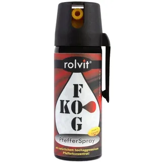 rolvit KO-FOG 50ml Pfefferspray, SELBSTVERTEIDIGUNGSSPRAY, Made in Germany