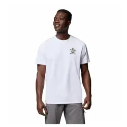 Columbia für Herren. 2076362102 Hageman technisches T-shirt weiß (S), Sportlich, Synthetisch, Multisport, Kurzarm