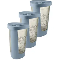 Rotho Fabu 3er-Set Müllsackständer, Kunststoff (PP recycelt), blau, (40 x 40 x 62,1 cm), 3