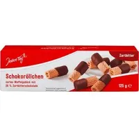 JedenTag Waffeln Schoko-Röllchen 125 g