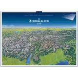 Kompass Panorama Die Zentralalpen, Le Alpi, Poster