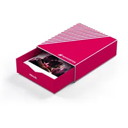 Bilderbox mit 10 Fotos im Design "Hello Pink"