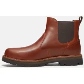 Timberland Mens Mid Chelsea Boot md brn f grain w dk brn 9