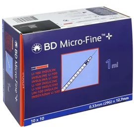 Becton Dickinson Insulinspritze BD Micro-Fine+ 1 ml U100 100 St.