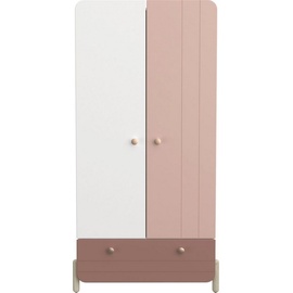 Demeyere GROUP Kleiderschrank »Janne,Breite ca. 90cm, Höhe ca. 180cm, 4 Türen«, mit großzügigen Stauraum und praktische Funktionen rosa