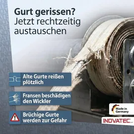 Inovatec Rollladen Gurtband Mini 14 mm 50 m Braun