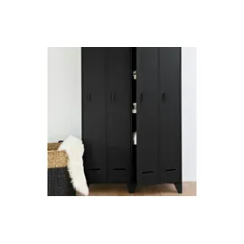 Woood Stijn Garderobenschrank 187 x 103 x 40 schwarz