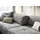 Candy Big-Sofa 3C CANDY "Yoshy Mega Sofa mit Komfortfunktionen, modern und bequem", grau (dunkelgrau), B:298cm H:74cm T:120cm, 88% Polyester, 12% Polyacryl, Sofas, Big-Sofa, Zwei Sitztiefen durch verstellbare Rückenlehne, Bezug in Cord