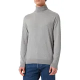 Selected HOMME Herren SLHBERG ROLL Neck B NOOS 16074684, Medium Grey Melange, M